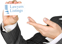 Finding business cards lawyer's listing.